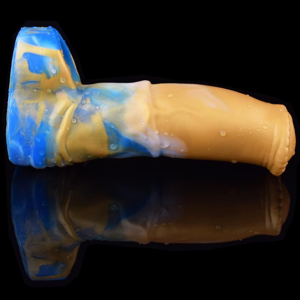 6 Inch Gold Silicone Horse Cock Sleeve
