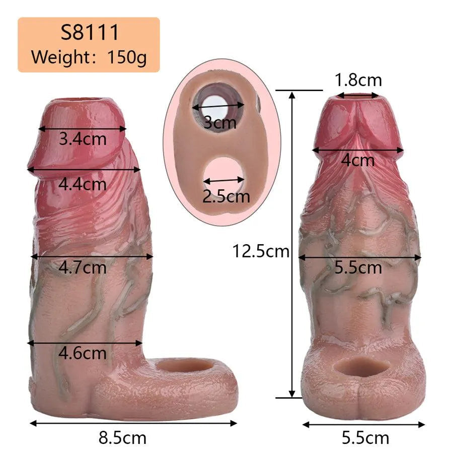 Fat Boy Penis Sleeve Realistic Penis Enlarger