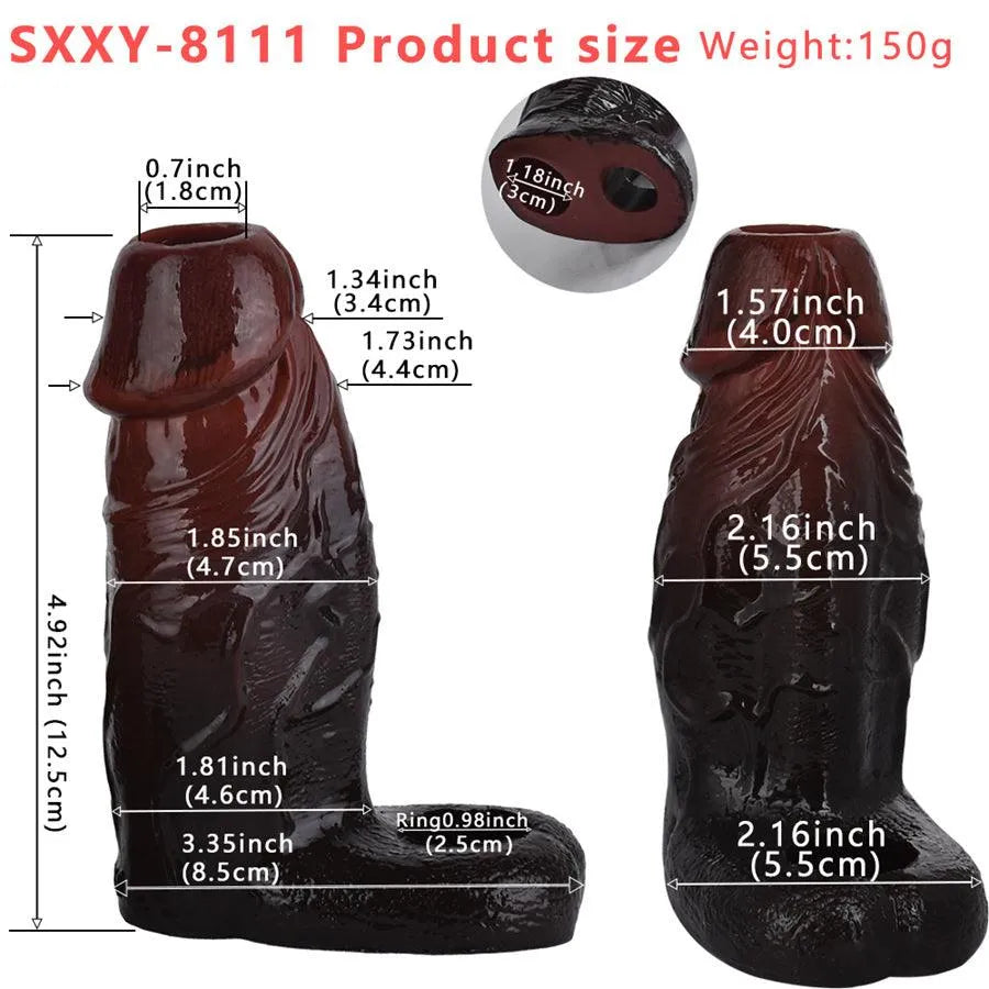 Fat Boy Penis Sleeve Realistic Penis Enlarger