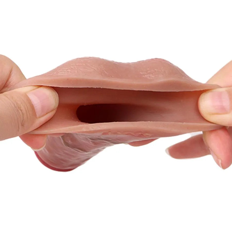 5 Inch Male Realistic Silicone Penis Sleeve