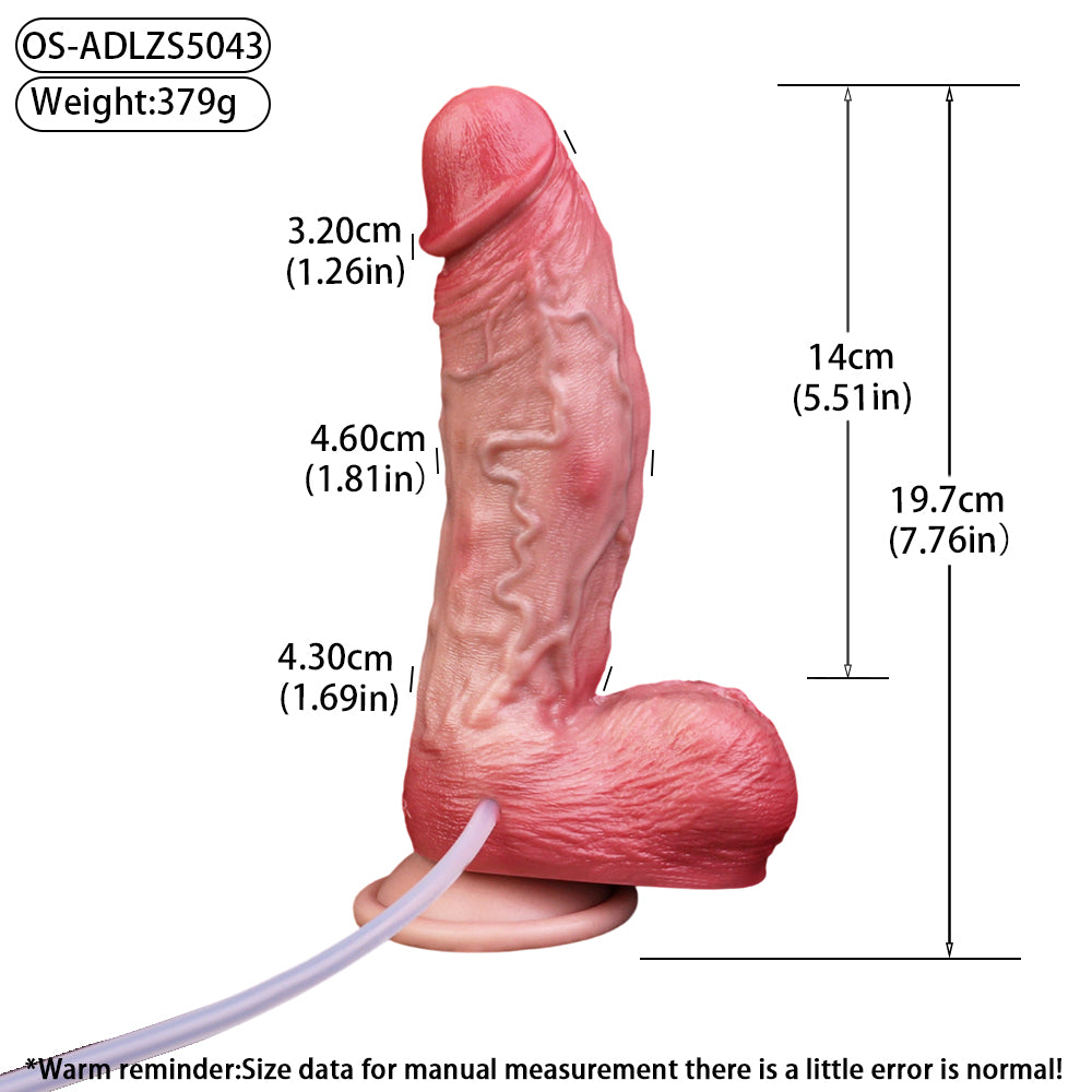 7 Inch Dual Density Squirting Realistic Dildo