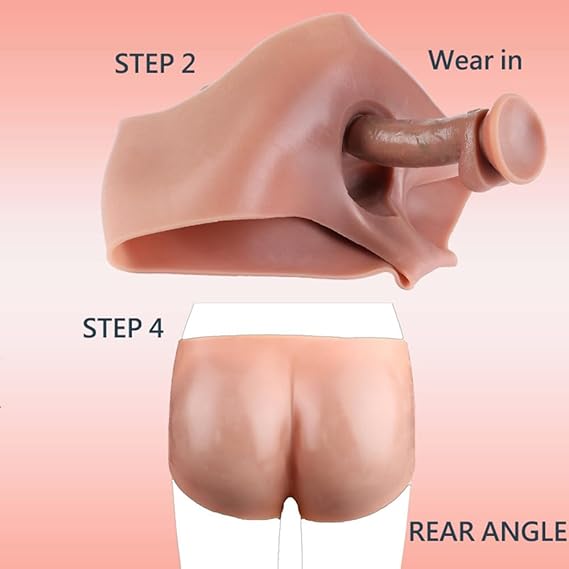 7 Inch Silicone Spikes Hollow Dildo Panties