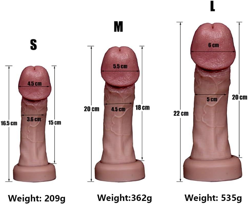 Big Glans Eggless Realistic Anal Dildo