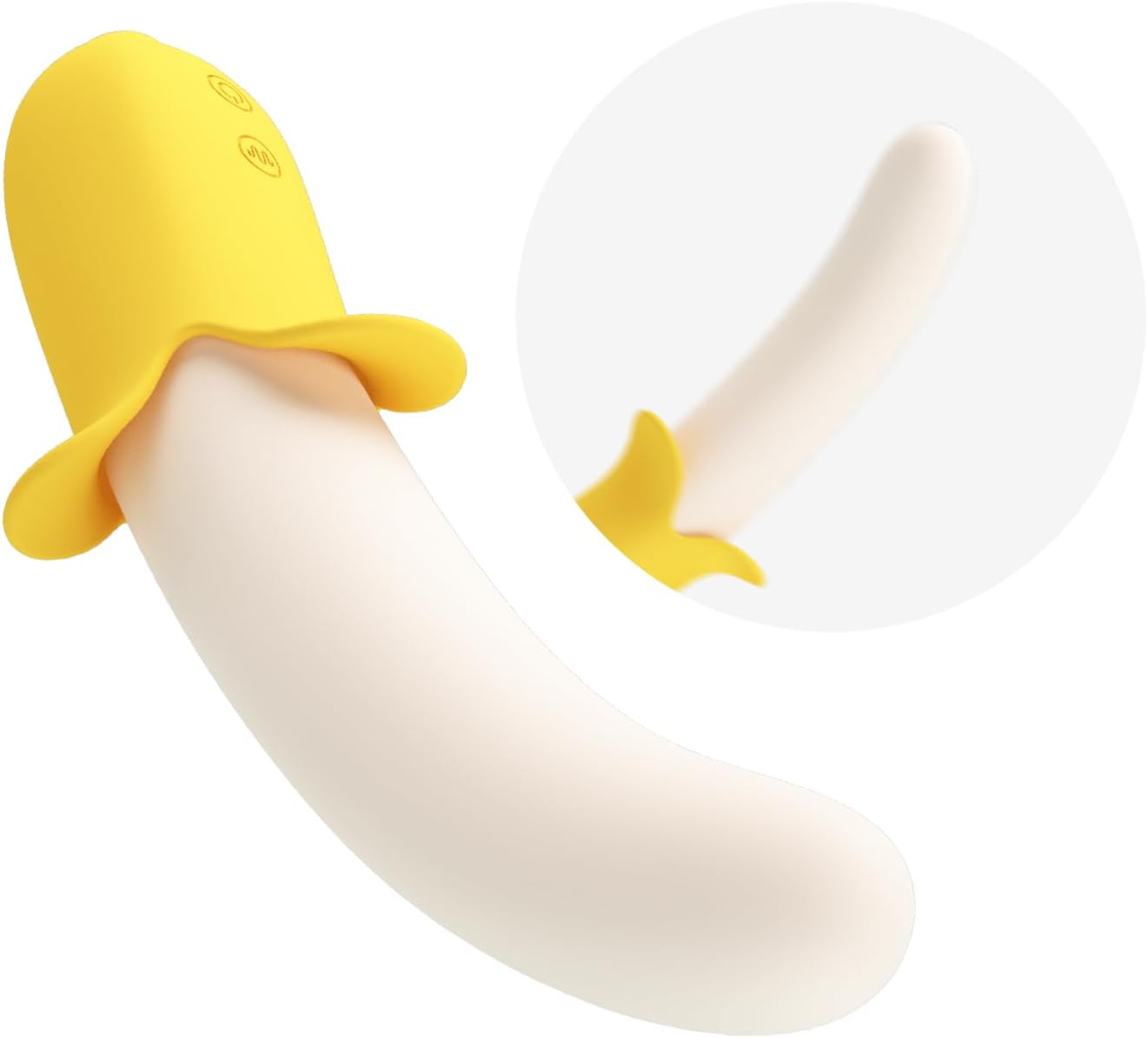 Retractable G spot Discreet Banana Dildo Vibrator