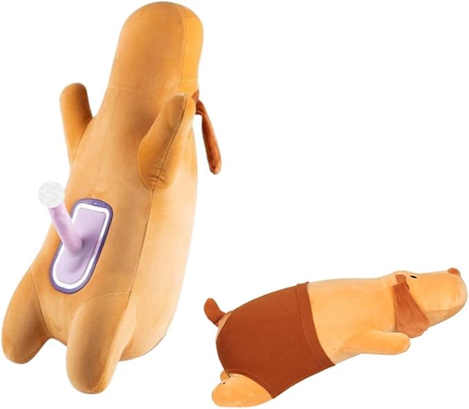 Plush Pillow Dachshund Remote Control Sex Machine