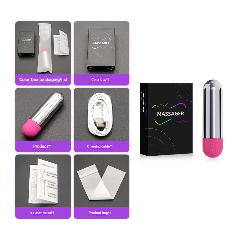 Small Silver Bullet Vibrator Clitoral Sex Toy