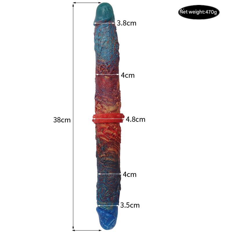 Colored Fantasy Custom Double Dildo-Multiple Specifications