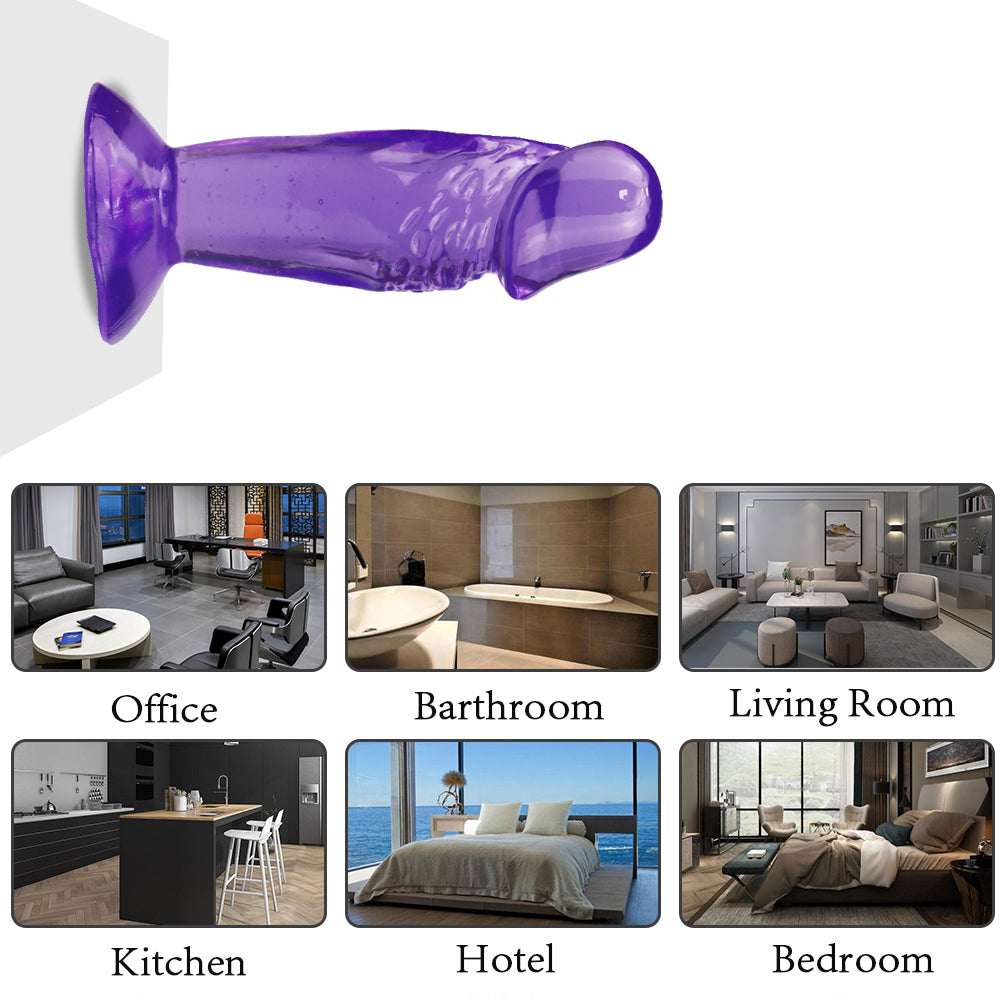 4 Inch Purple Jelly Mini Dildo