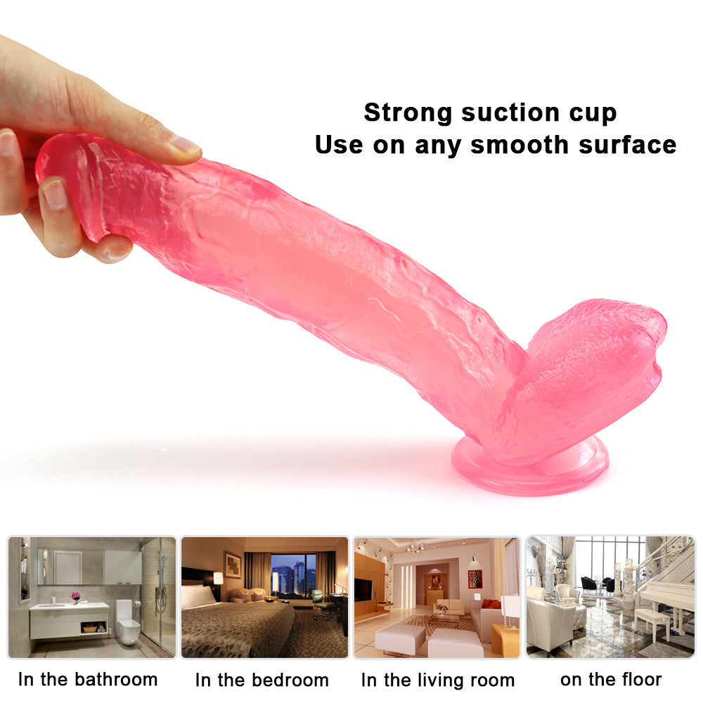 12 Inch Pink Large Jelly Dildo