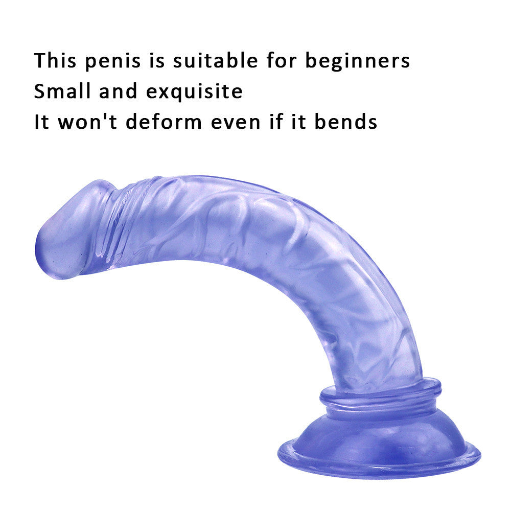 6 Inch Blue Jelly Tiny Mini Dildo