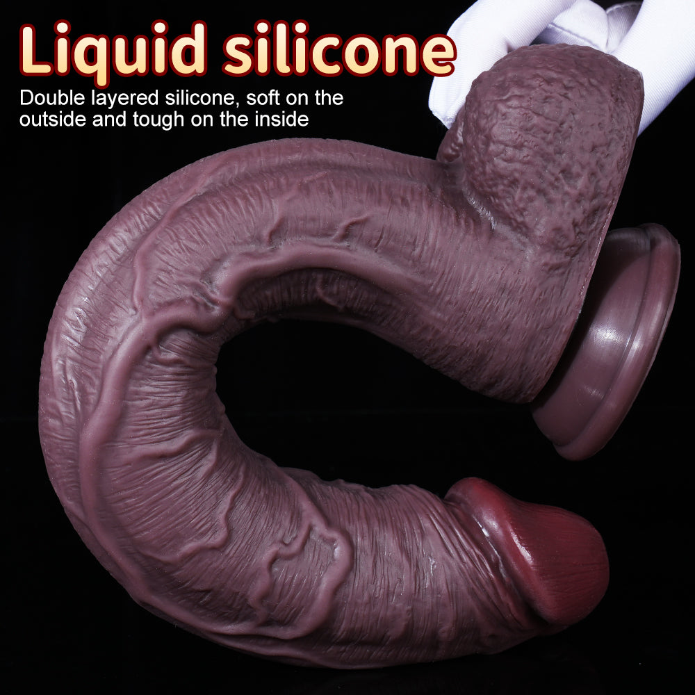 12 Inch Realistic Big Black Dildo