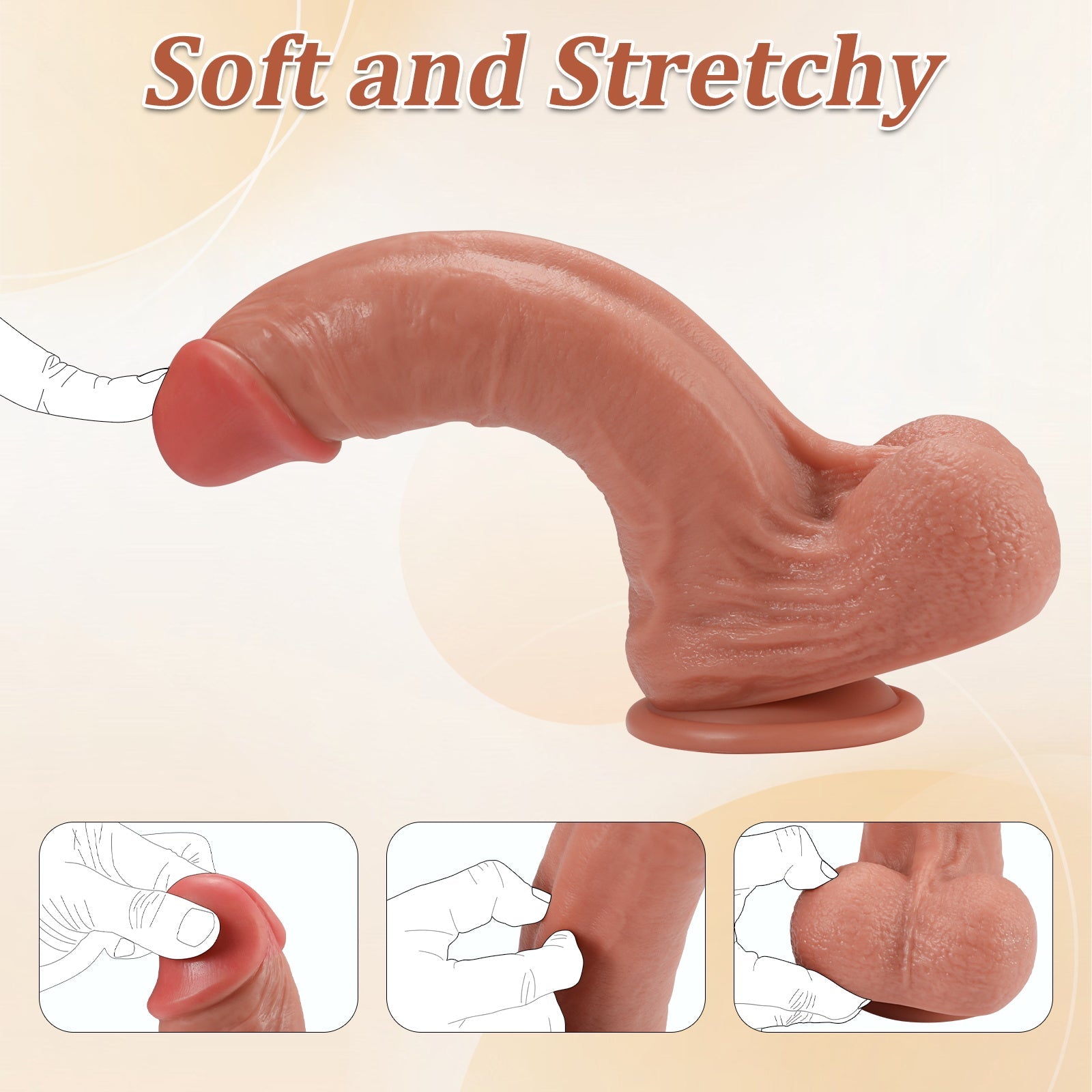 10 inch Realistic Dildo with Balls