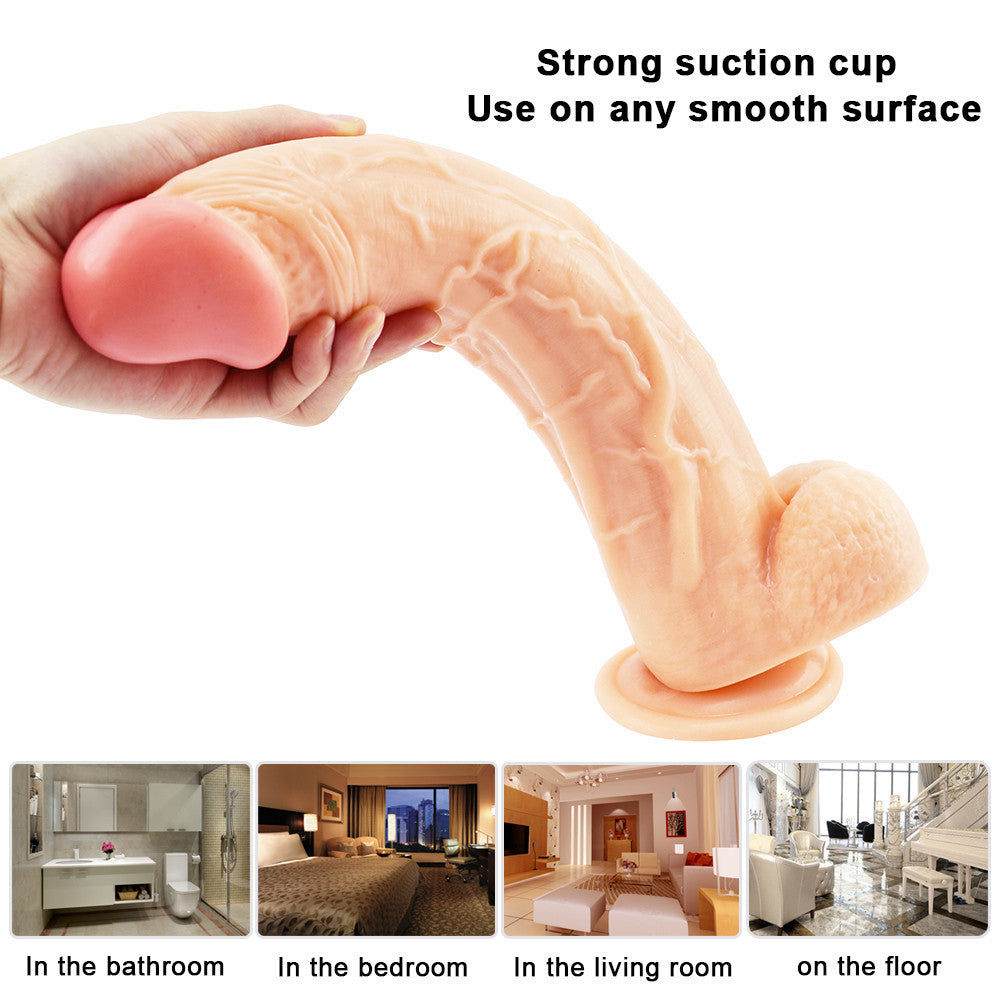 12 Inch Realistic Mushroom Head Big Dildo