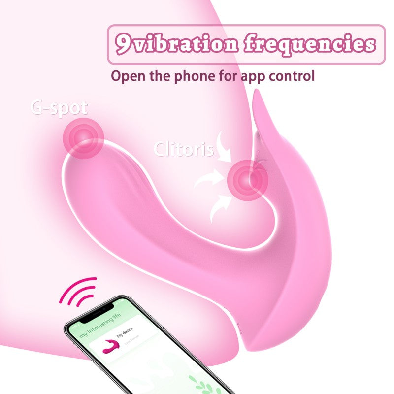 Pink Wearable Dual Motor Vibrating Panties