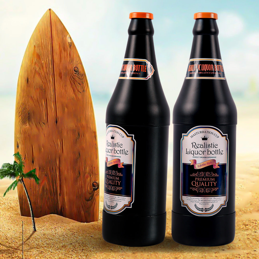 Masturbateur pour hommes avec déguisement de vagin portable à bière