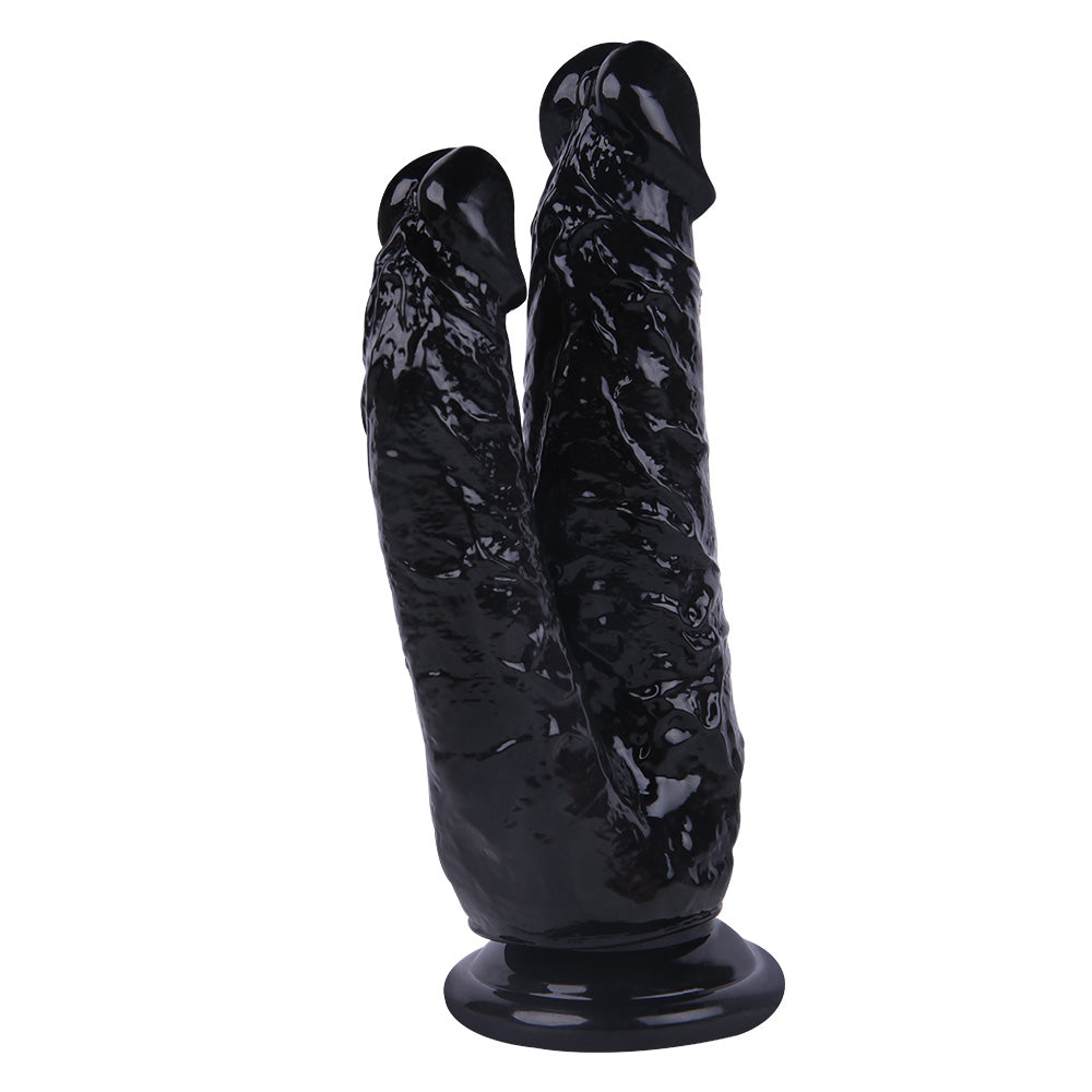 8 Inch Black Large Double Penetration Dildo