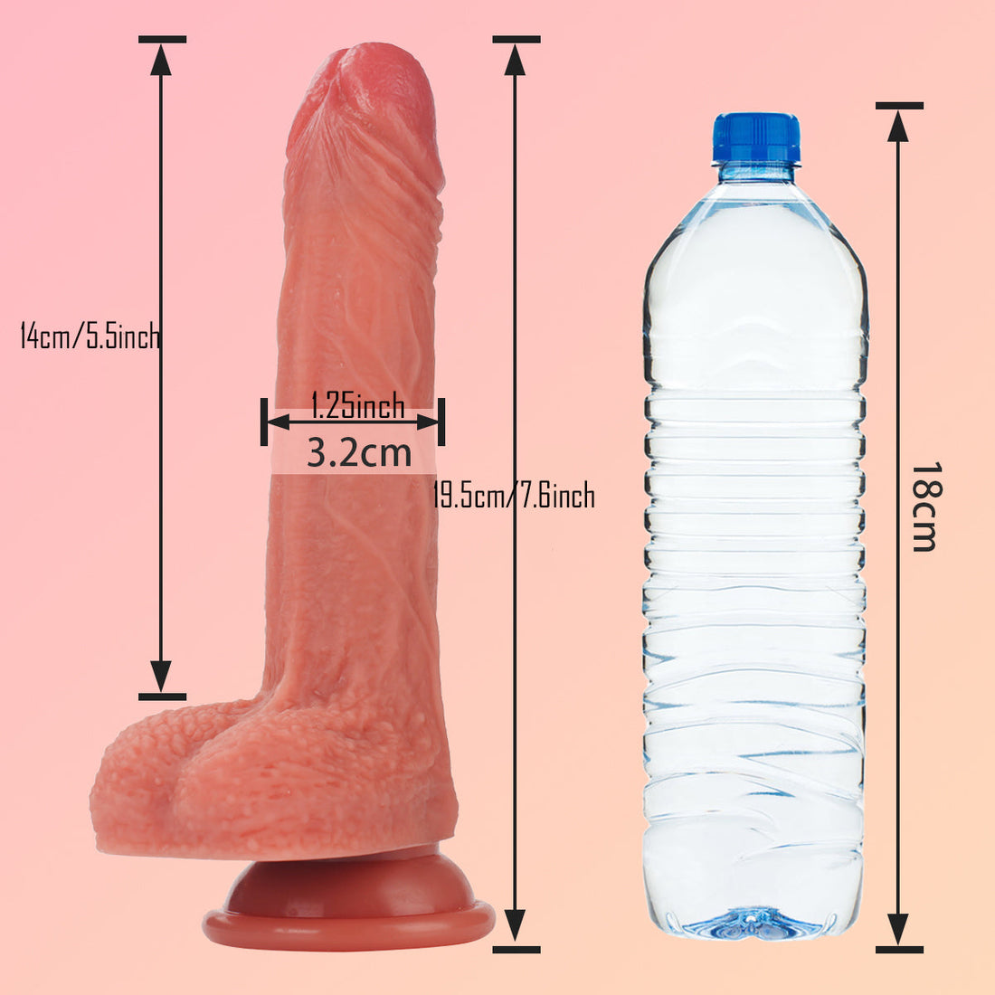 7 Inch Realistic Thrust Remote Control Vibrating Dildo
