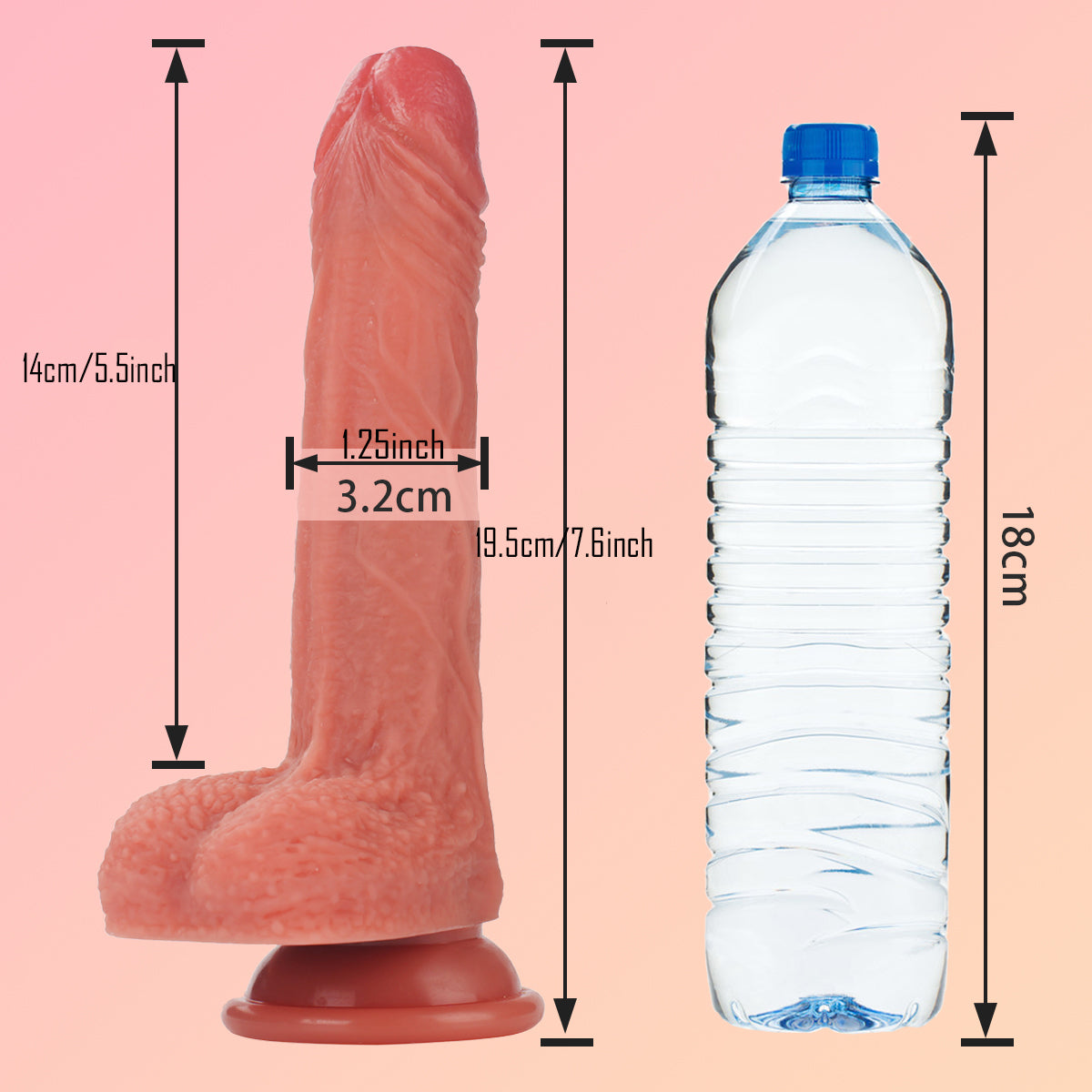 7 inch Remote Controlled Vibrating Dildo