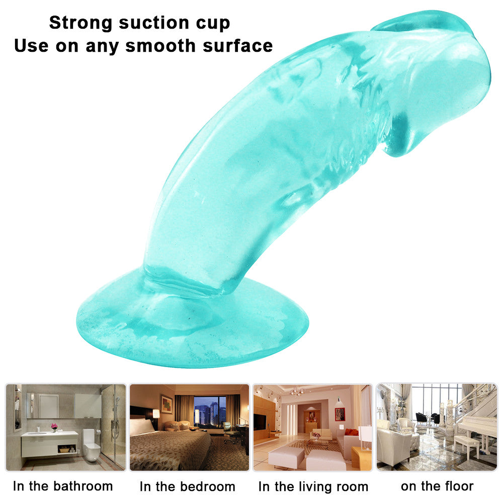 4 Inch Green Jelly Extra Small Dildo