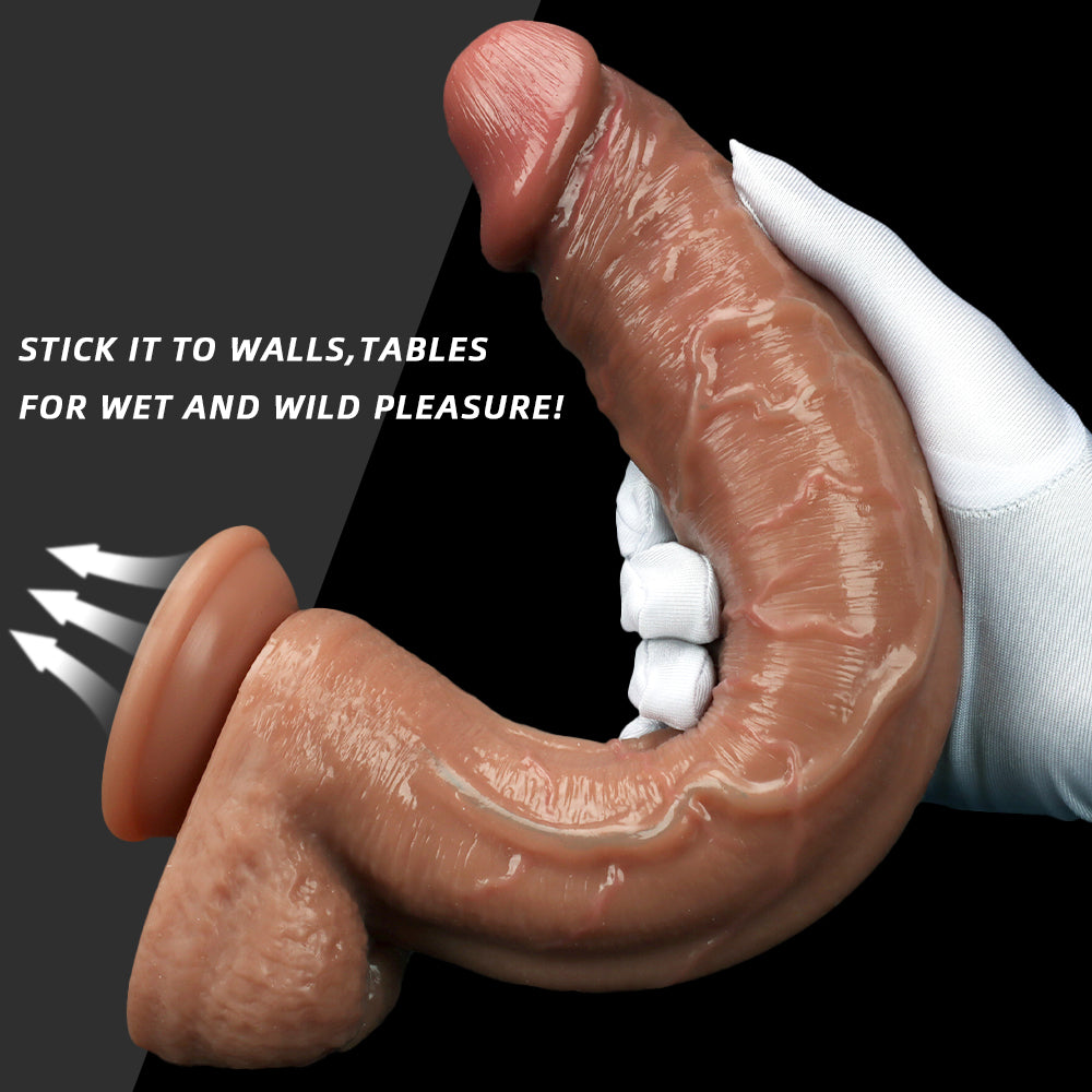 12 Inch Silicone Realistic Texture Big Dildo