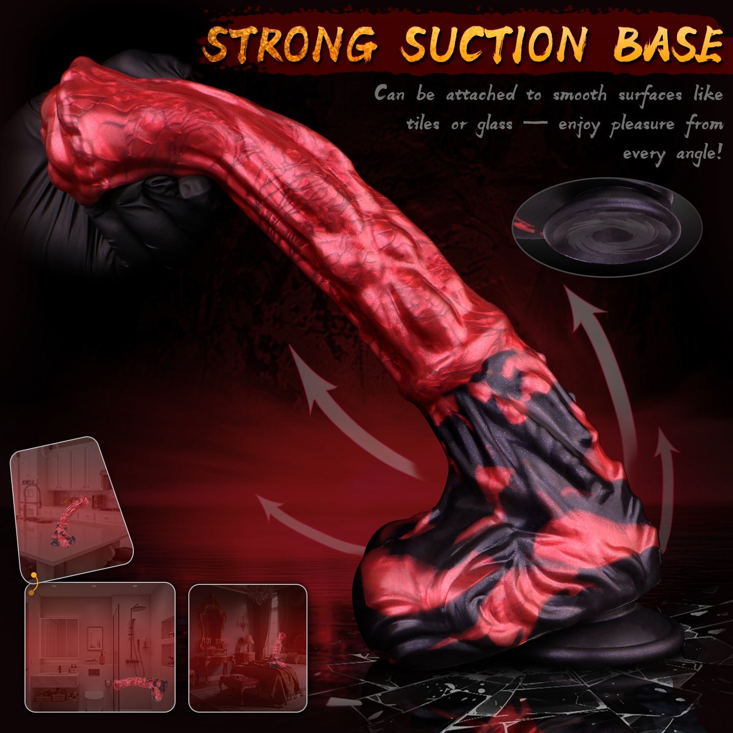 12 Inch Silicone Scarlet Big Horse Dildo