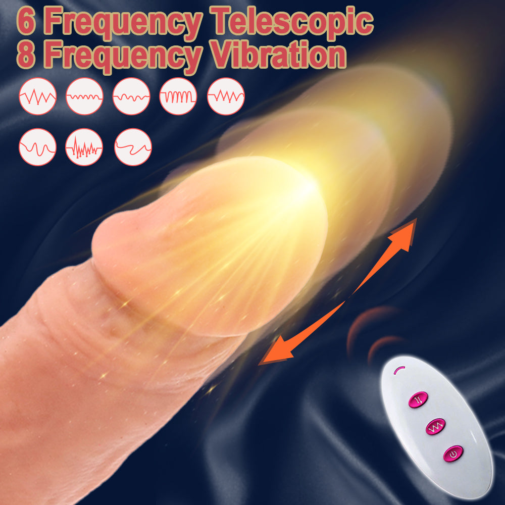 9.6 Inch Realistic Remote Control Thrusting Dildo