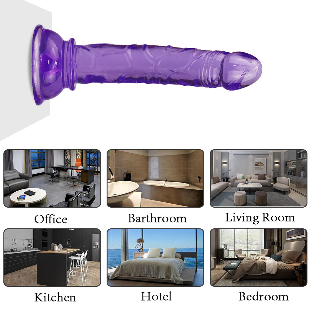 5 Inch Purple Slim Jelly Small Dildo