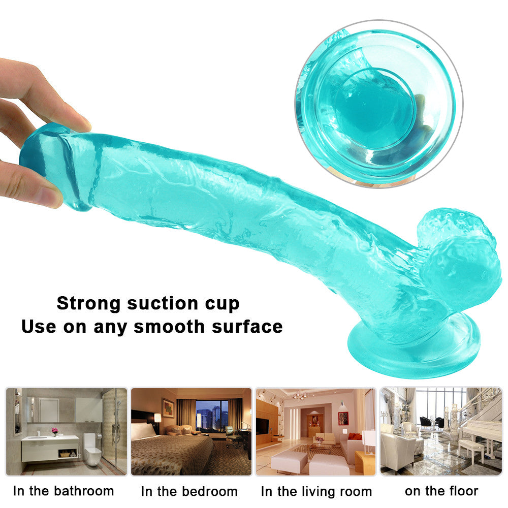 10 Inch Green Big Jelly Dildo