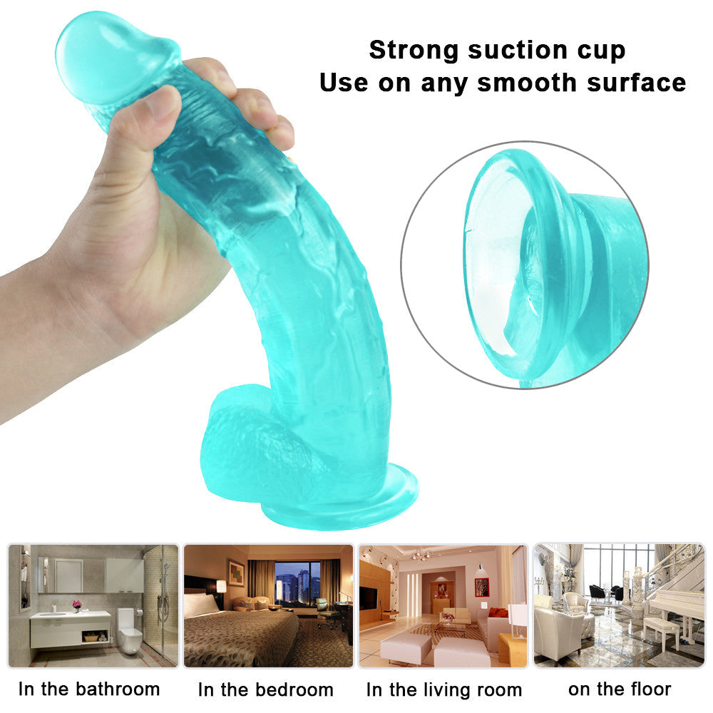 12 Inch Green Big Jelly Dildo