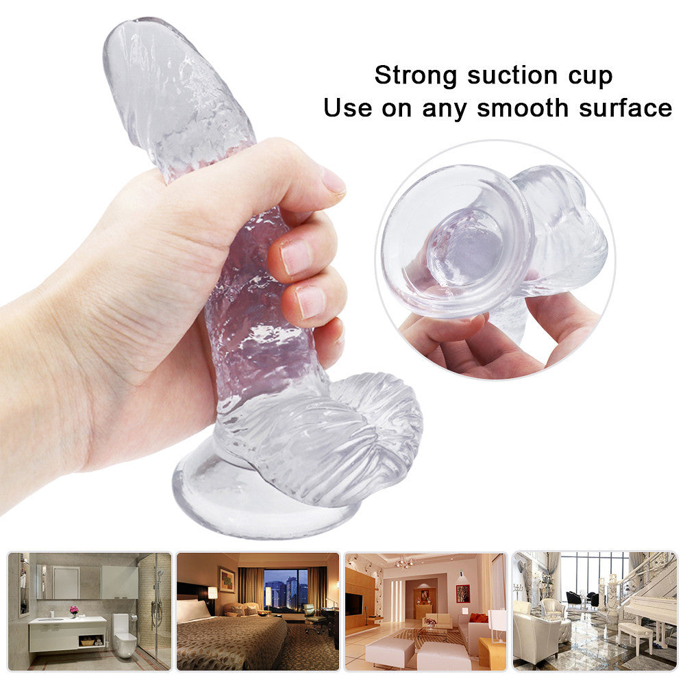 6 Inch Jelly Suction Cup Small Dildo