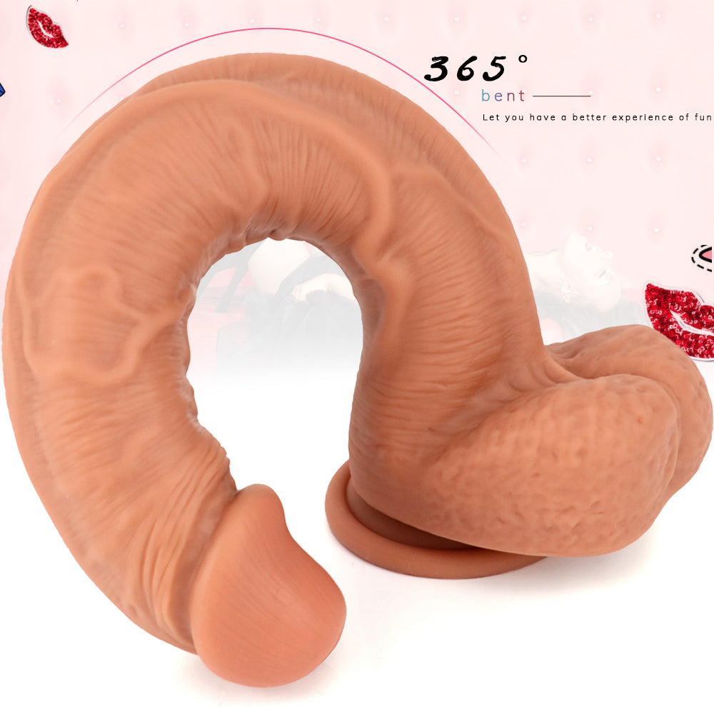12 Inch Long soft Silicone Realistic Dildo