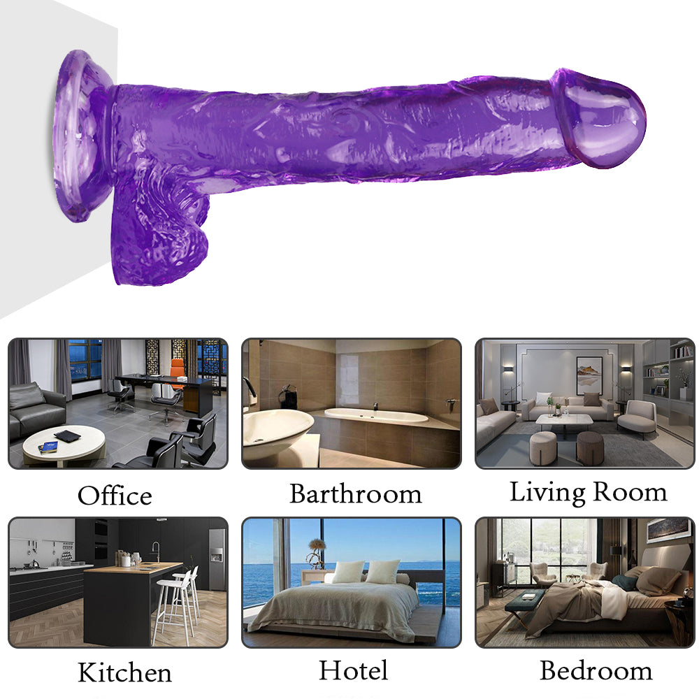 10 inch purple dildo