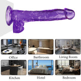 Load image into Gallery viewer, 10 inch purple dildo