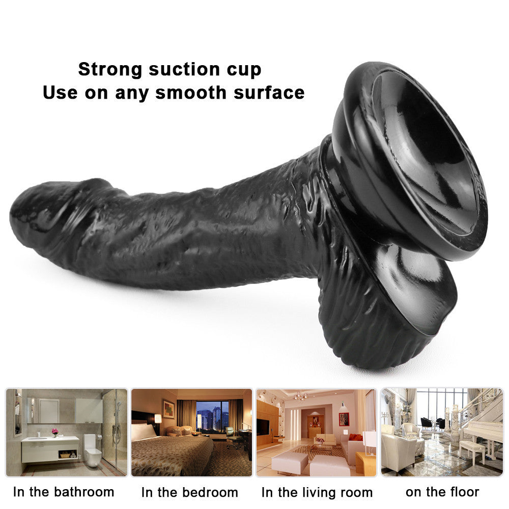 6 Inch Black Curved G-Spot Mini Dildo