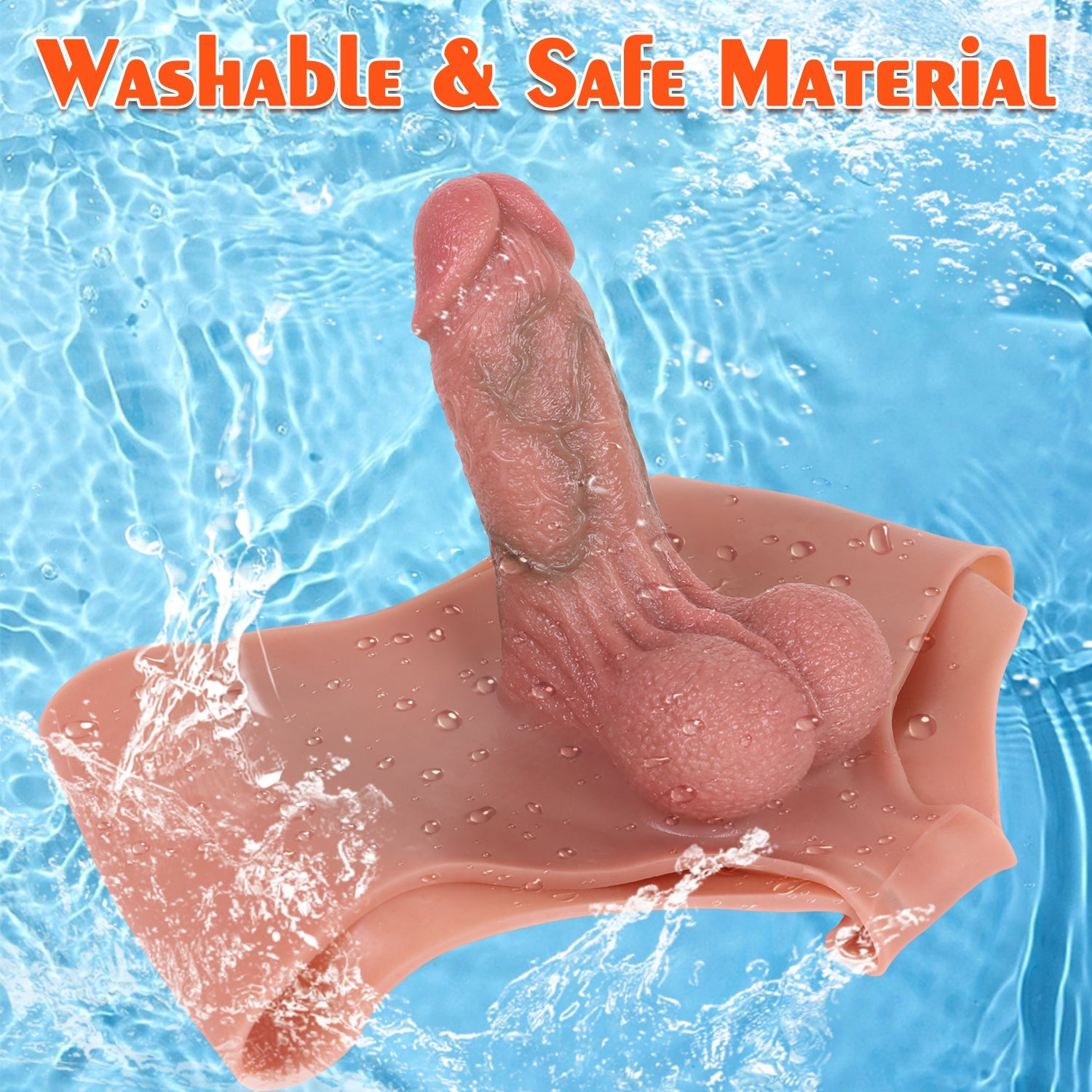 Silicone Realistic 5 Inch Hollow Dildo Panties