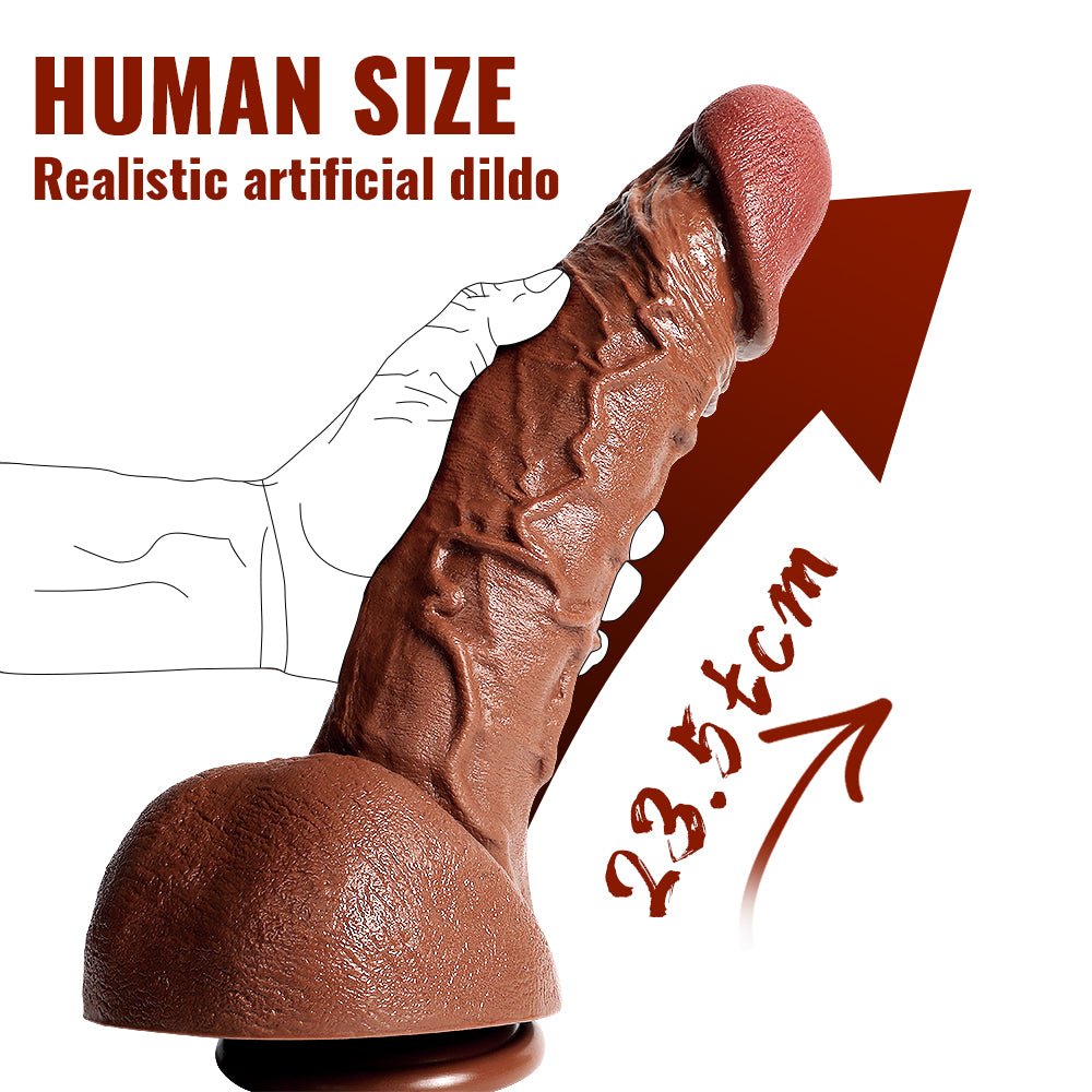 Human Size Curved Realistic Dildo