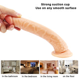 Charger l&#39;image dans la galerie, 8 inch flesh-colored dildo