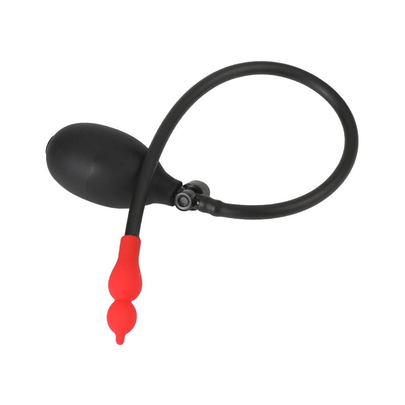 Small Silicone Red Inflatable Butt Plug