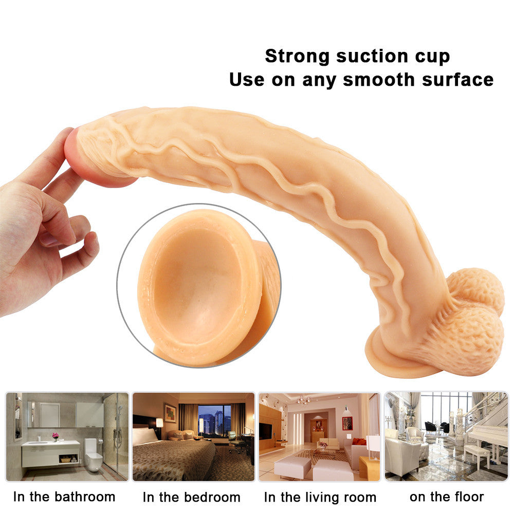 15 Inch Flesh Realistic Anal Extra Long Dildo