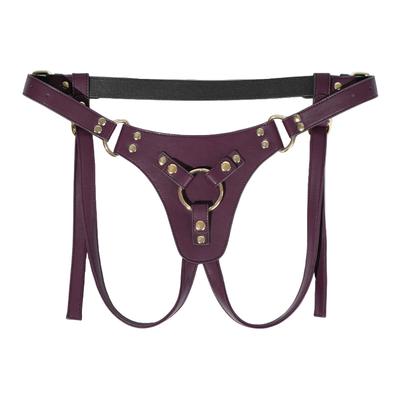 Well Made Quality Leather Dildo Strap On Harness