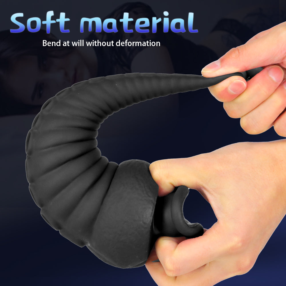 8 Inch Black Tentacle Anal Dildo