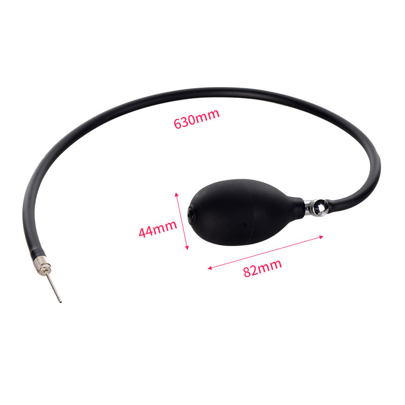 Black Built-in Steel Ball Inflatable Butt Plug