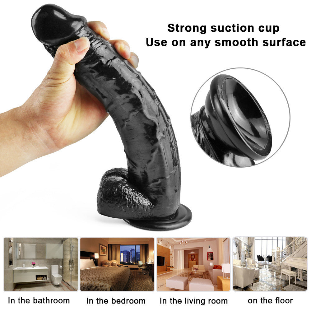12 Inch Realistic Big Black Dildo