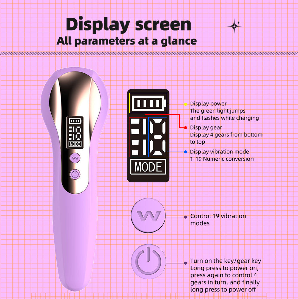 Upgraded Multi Function Waterproof Wand Vibrator