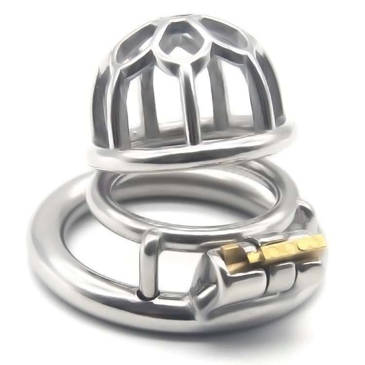 Flower Small Metal Chastity Cage