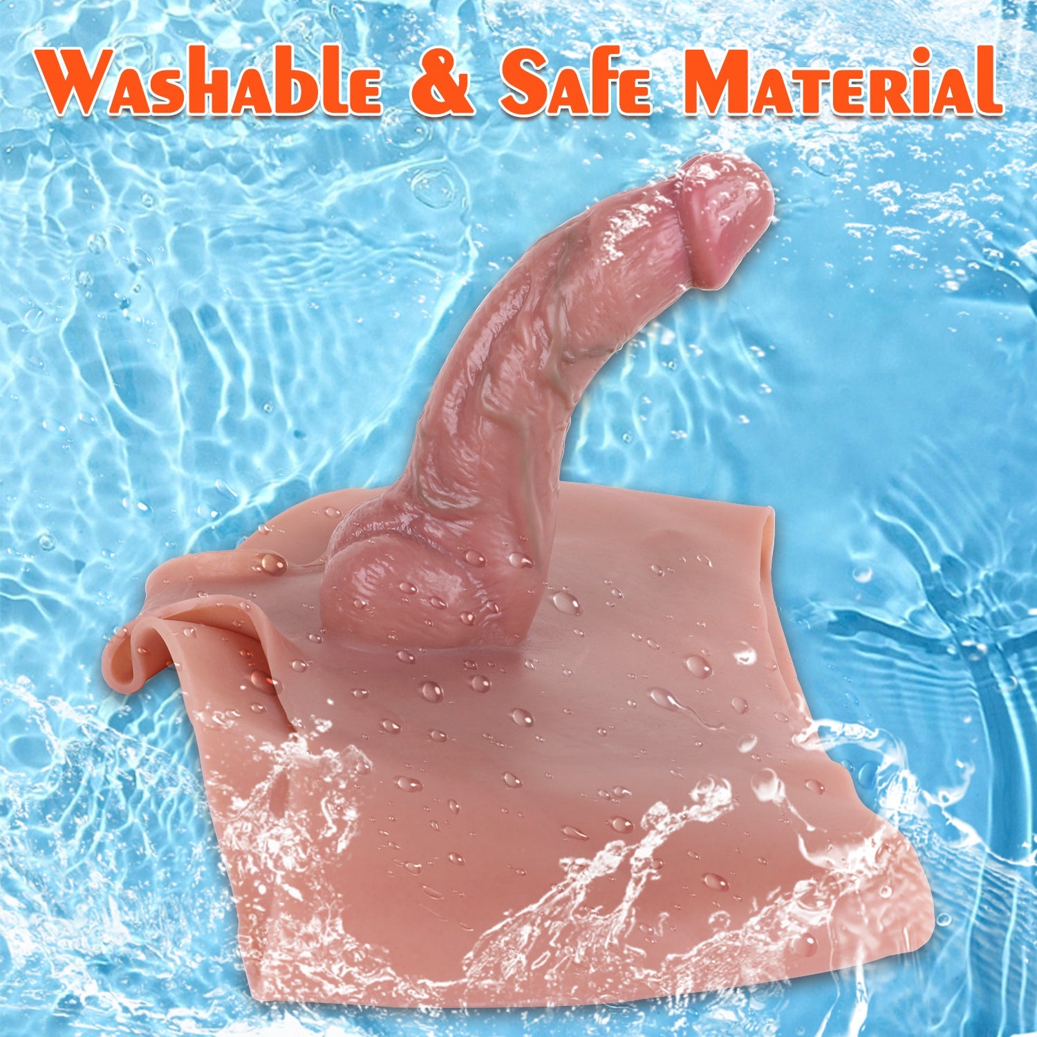 Wearable 7 Inch Penis Sleeve Hollow Dildo Panties
