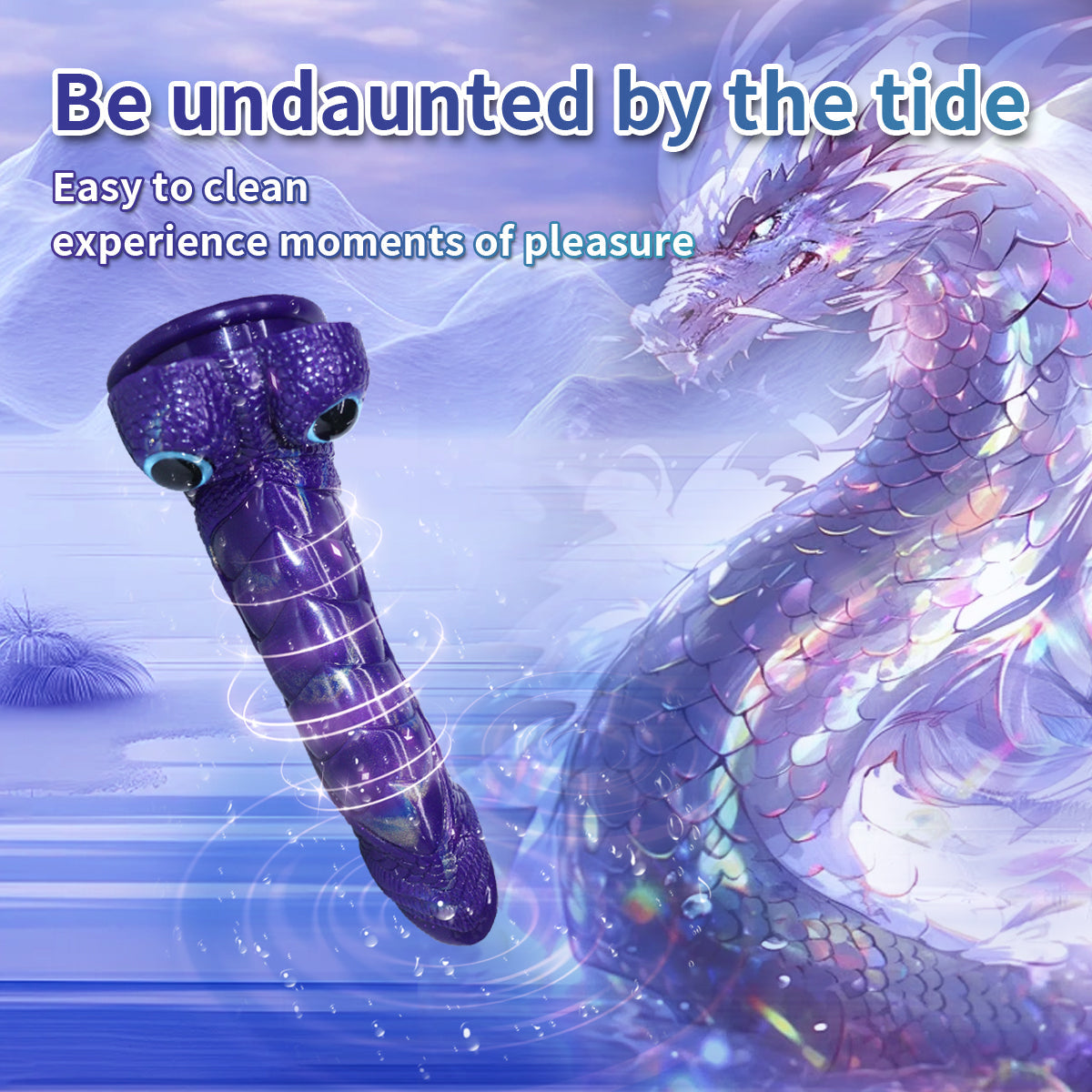 9 Inch Purple Vibrator Sci-Fi Dragon Dildo