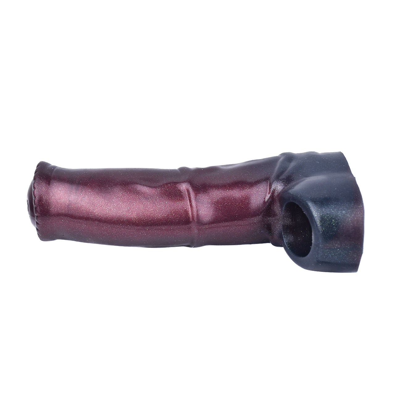 6 Inch Black Platinum Silicone Horse Cock Sleeve