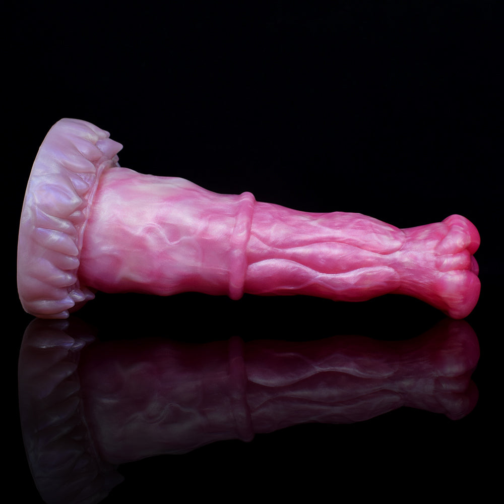 9 Inch Silicone Peach Monster Horse Dildo