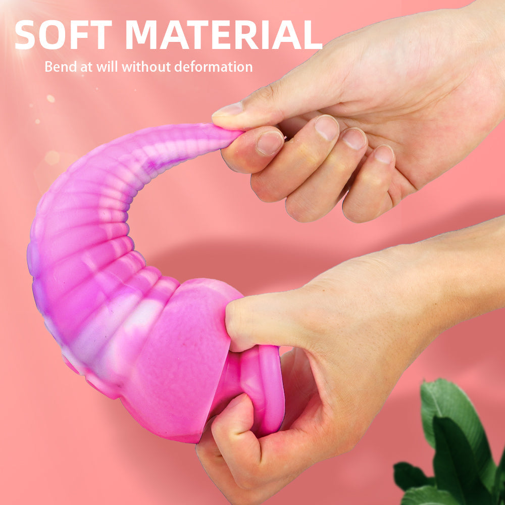 8 Inch Silicone Pink Tenticle Dildo